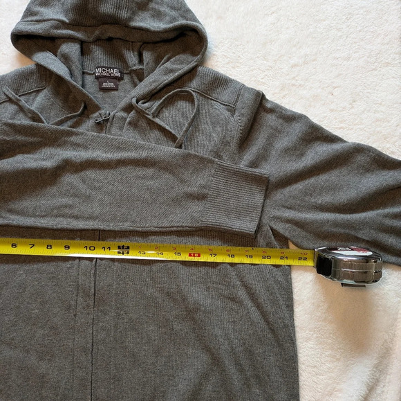 Michael Kors Mens Cotton Zip Front Hoodie Cardigan - Picture 7 of 11